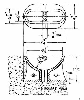 3490 Aircraft Tie Down Drawing