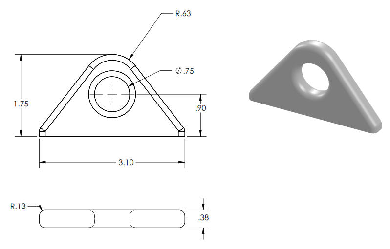 Aluminum Tie Down Points