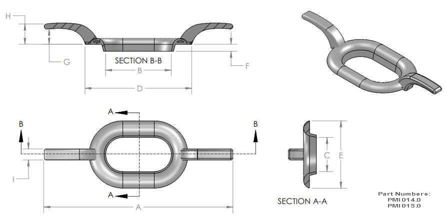 Aluminum Bulwark Chock with Horns