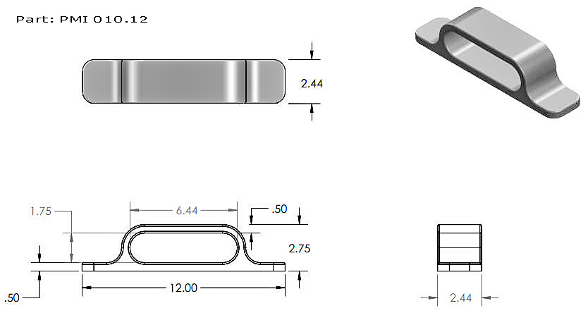 Aluminum Closed Chock Small