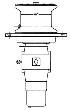 Through Deck Marine Capstan