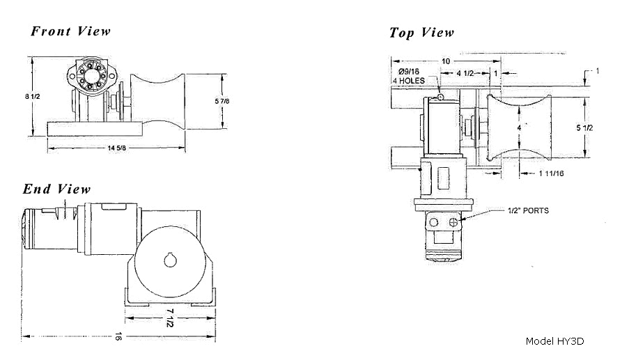 Utility Portable Hydraulic Capstan