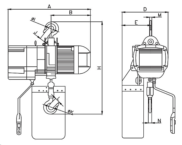 PDLED Electric Chain Hoists