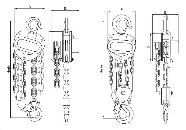 PDKS Series Aluminum Manual Chain Hoists