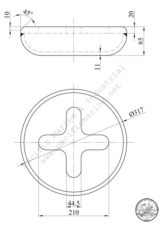 CA-E4 Flush Lashing Pot Nav Sea 804-1213717