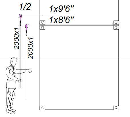 Container Twistlock Operation Rod System