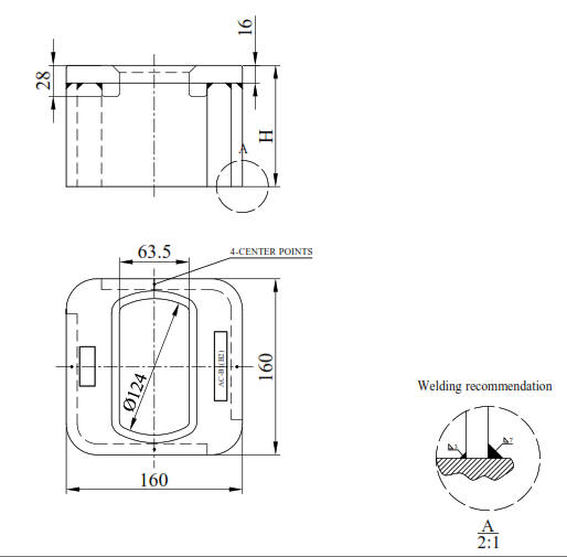    AC-B1 Single Raised Container Foundation