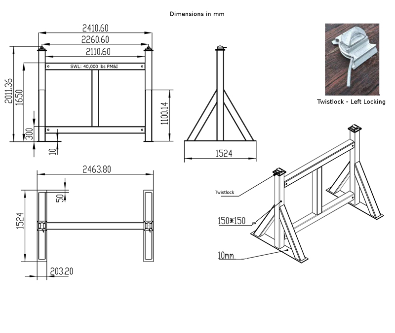 Shipping Container Stand