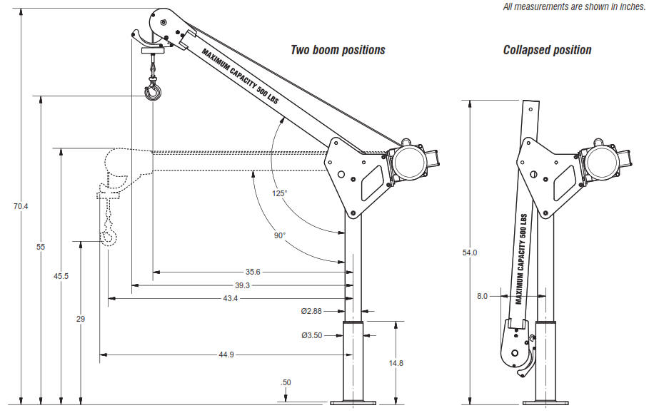 davit crane 5AFM