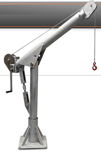 Utility Jib Crane - Davit Cranes