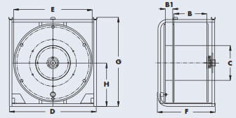  Audio Video Portable Cable Storage Reel With Divider