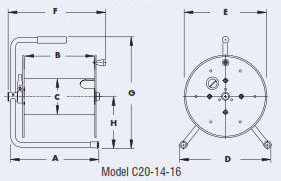 portable cabel reel drawing C20-14-16