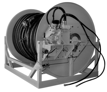 floating fuel line hose reel