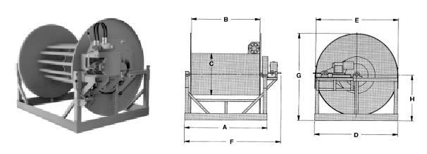 floating fuel line hose reel