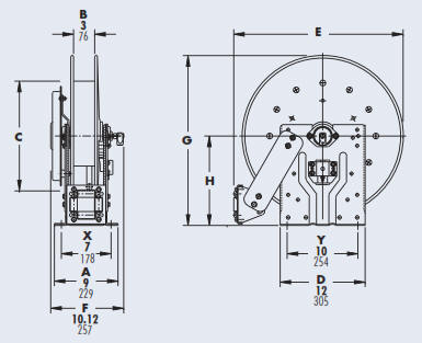 Industrial Reel N500 Drawing