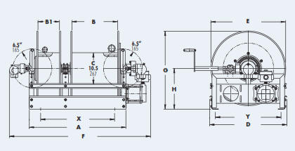 LP Gas Hose Reel PMB Drawing