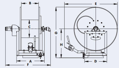 Series 6200 Direct Drive With Swivel Base - Drawing