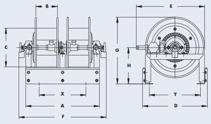 TWCR Welding Hose Reels Drawing