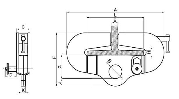 PBC I Beam Clamp