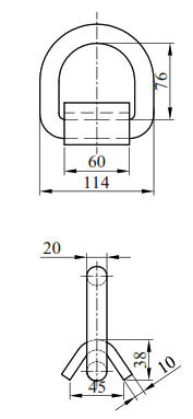 2 Metric Ton SWL Eye Lifting Point