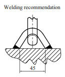 2 Ton SWL Lifting Point Welding Recomendation