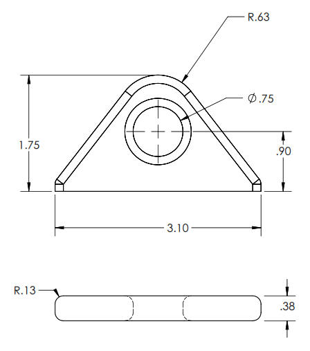 Fixed Aluminum Lifting Eye Point