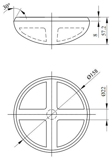 Flush Steel Lifting Pocket Point