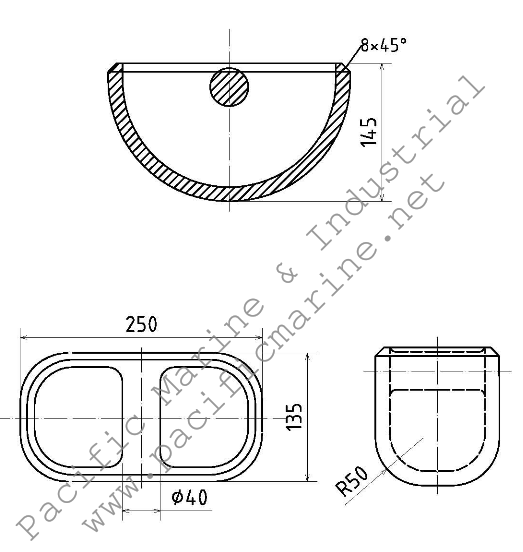 Flush Steel Lifting Pocket Point