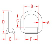 Stainless Steel Weld Down Lifting Points