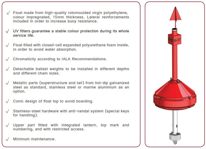 RBM-ATV 25 Marine Polyethylene Buoy