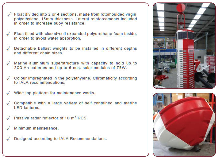 RBM-HV 22/30 Marine Polyethylene Buoy