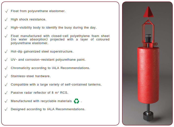 EBM Elastomeric Marine Spar Buoy