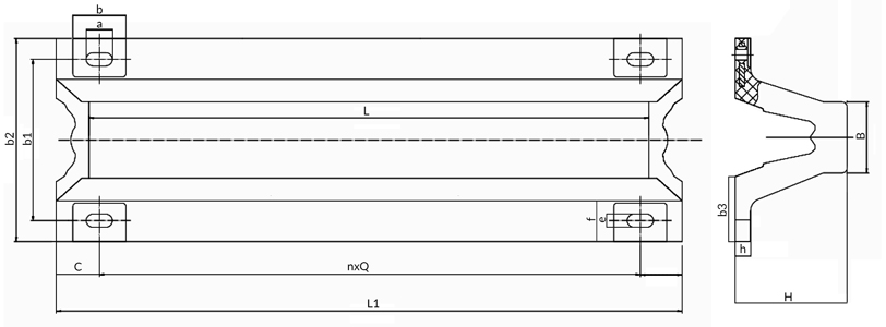 Marine Super Arch Fender Drawing