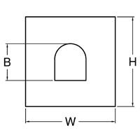 Square with D Bore Marine Rubber Fender