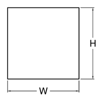 Square with No Bore Marine Rubber Fender