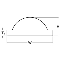 Wing with No Bore Marine Rubber Fender