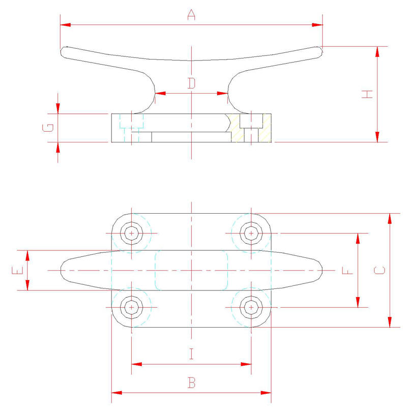 Marine Mooring Cleats