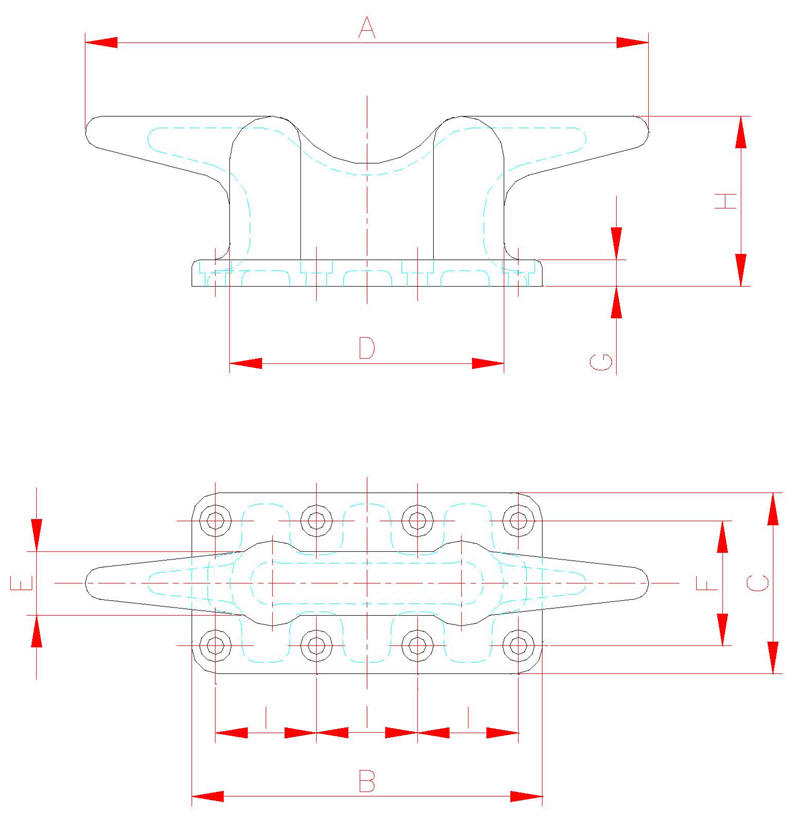 Marine Mooring Cleats