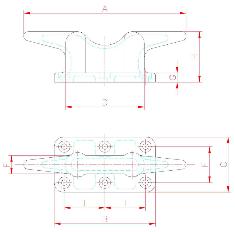 Marine Mooring Cleats