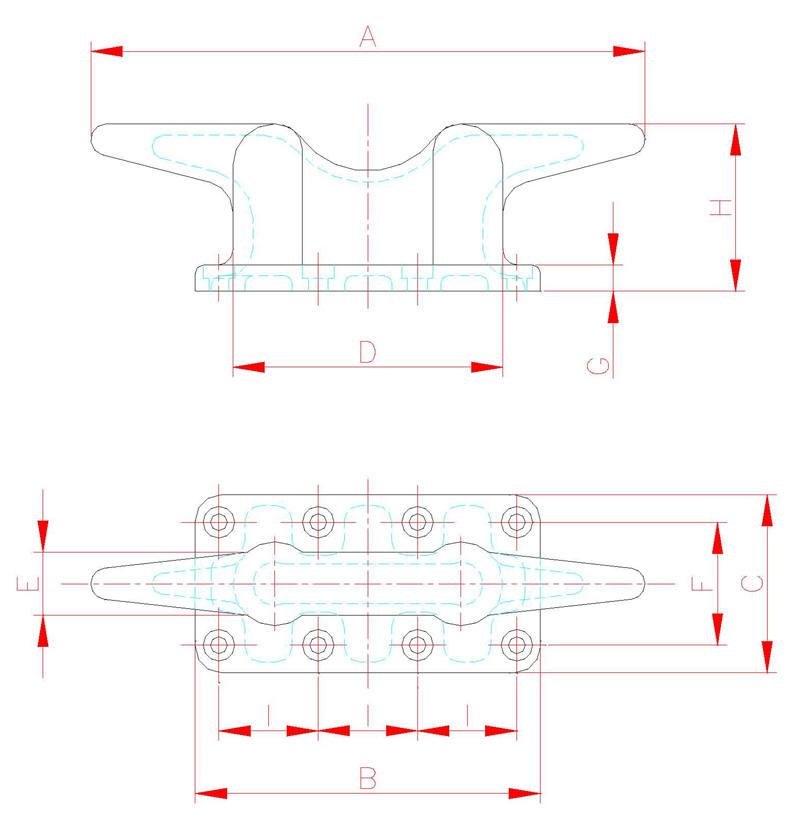 Marine Mooring Cleats