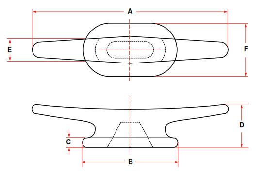 Steel A Type Marine Mooring Cleats 