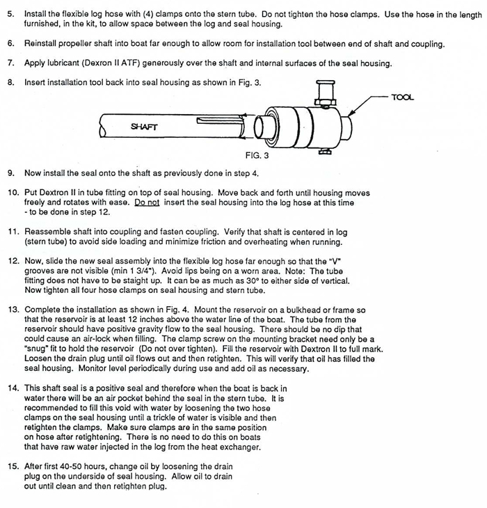 Oil Lubricated Shaft Seal - Bulkhead Shaft Seal