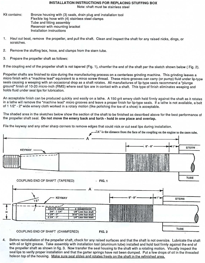 Oil Lubricated Shaft Seal - Bulkhead Shaft Seal