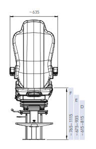 Nautic Pro Marine Chair Drawing