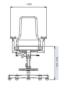 Portable Marine Pilots Seat Non Swivel Chair