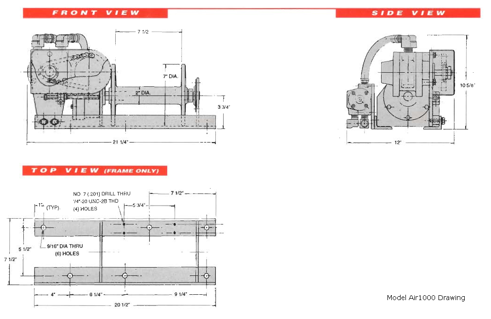 Myte Winch Hoist Air1000