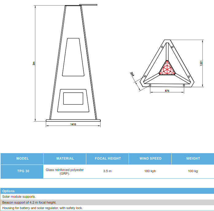 Navigational Aid Towers - Small GRP