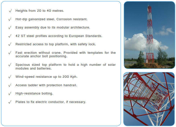 MTS Steel Navigation Aid Towers