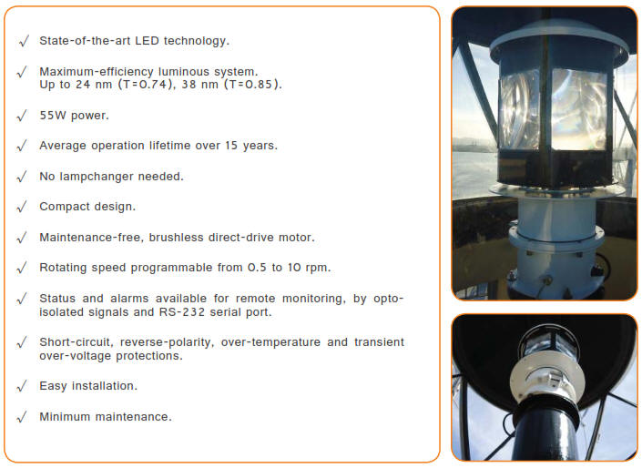 Long Range LED Rotating Beacon 400L