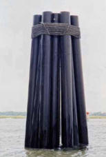 Marine HDPE Plastic Piles